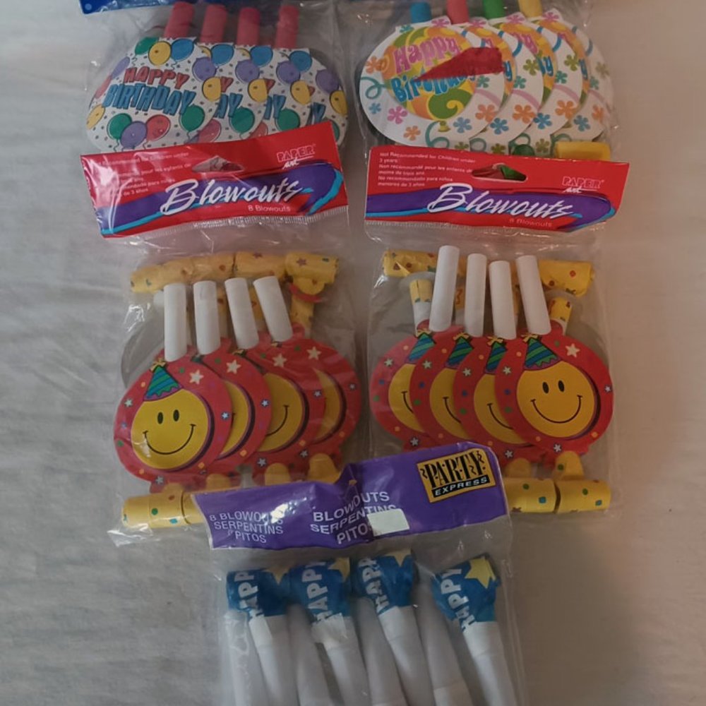 Paper Blowups, 5 unopen packages vintage